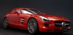 12392     Fu.     Немецкий двухместный люксовый суперкар в кузове купе Mercedes-Benz SLS AMG.