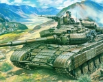 205    С.   Советский танк Т-64 БВ.