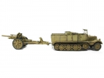 AF35S48     AF.     Немецкий тягач Sd.Kfz.11 и гаубица  leFH18.