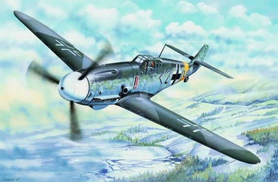02406  Тр.  Немецкий истребитель  Messerschmitt Bf109G-2