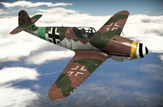02418  Тр.  Немецкий истребитель  Luftwaffe Bf109K-4