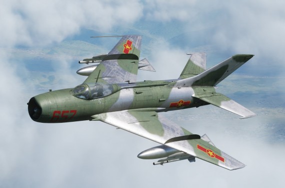 02208  Тр.  Китайский истребитель  Shenyang FT-6 Trainer (версия советского МИГ - 19)