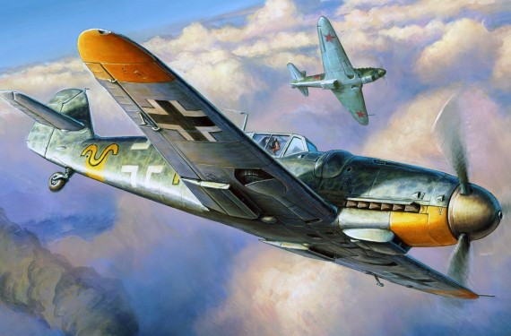 02407  Тр.  Немецкий истребитель  Messerschmitt Bf109G-6 Early Version